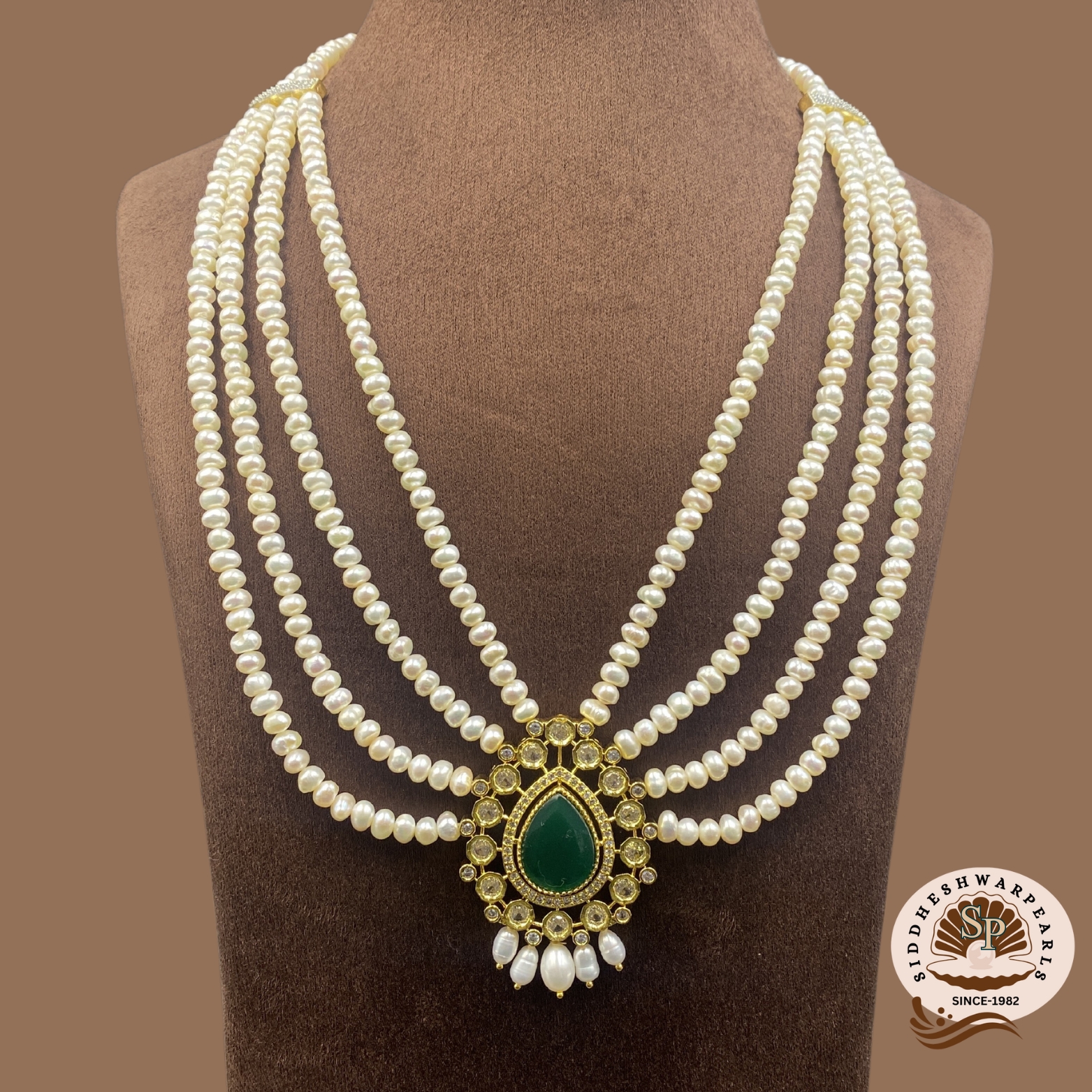Bridal Set5 Logo Bridal Pearl Jewellery Set