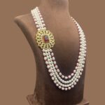 Intricate Bridal Pearl Jewellery Set 2 - Image 3