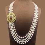 Intricate Bridal Pearl Jewellery Set 2 - Image 2