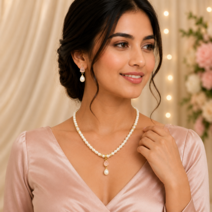 Simple Single Pearl Necklace