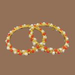Graceful Pearl and Coral Bangles 1 - Image 4