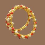 Graceful Pearl and Coral Bangles 1 - Image 2