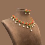 Luxurious Pearl With Coral and Jade Necklace 1 - Image 3