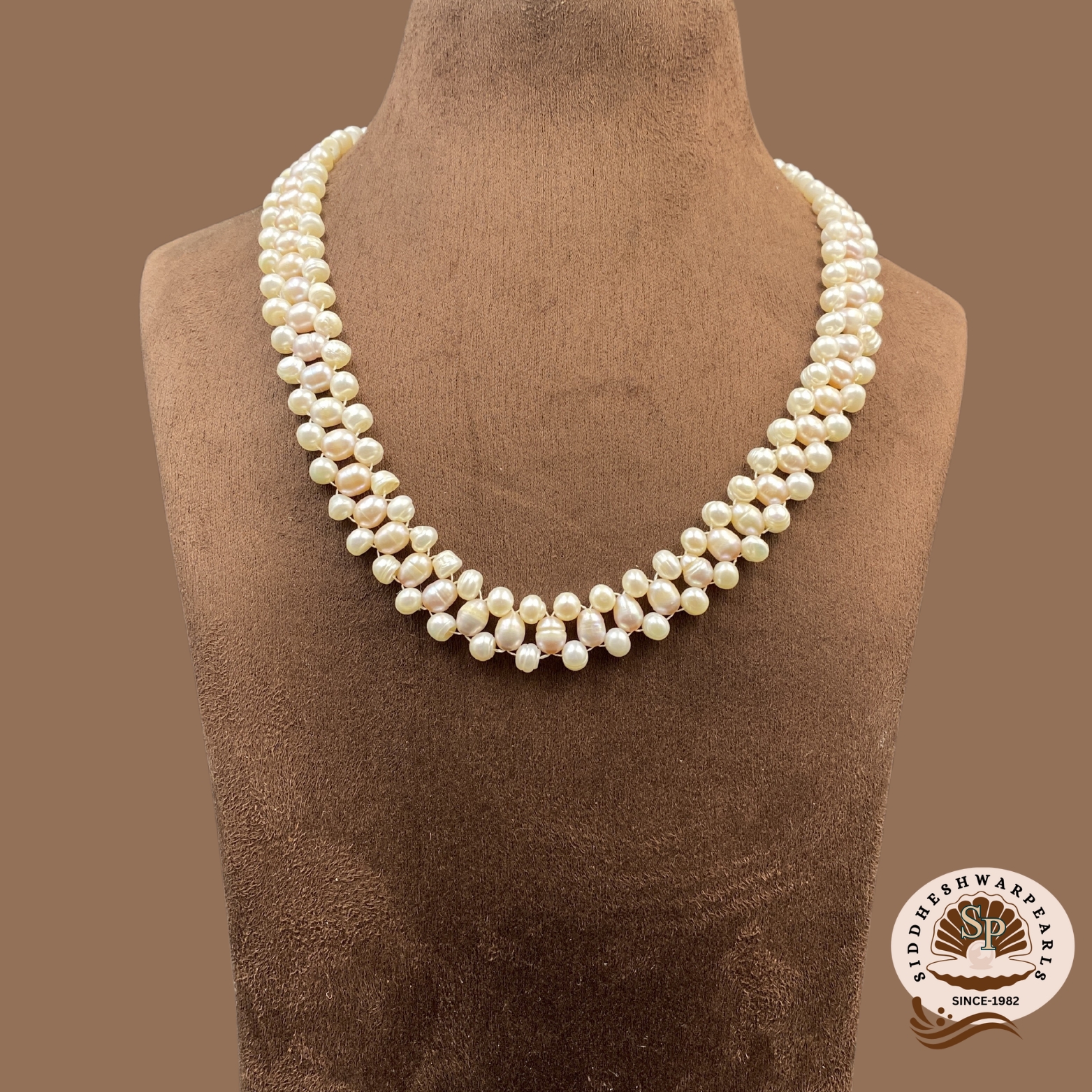 Jali Stight Pearl Jali Necklace