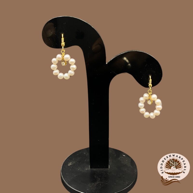 Pearl Hoop Earrings