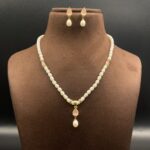 Simple Single Pearl Necklace 2 - Image 2