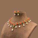 Luxurious Pearl With Coral and Jade Necklace 1 - Image 4