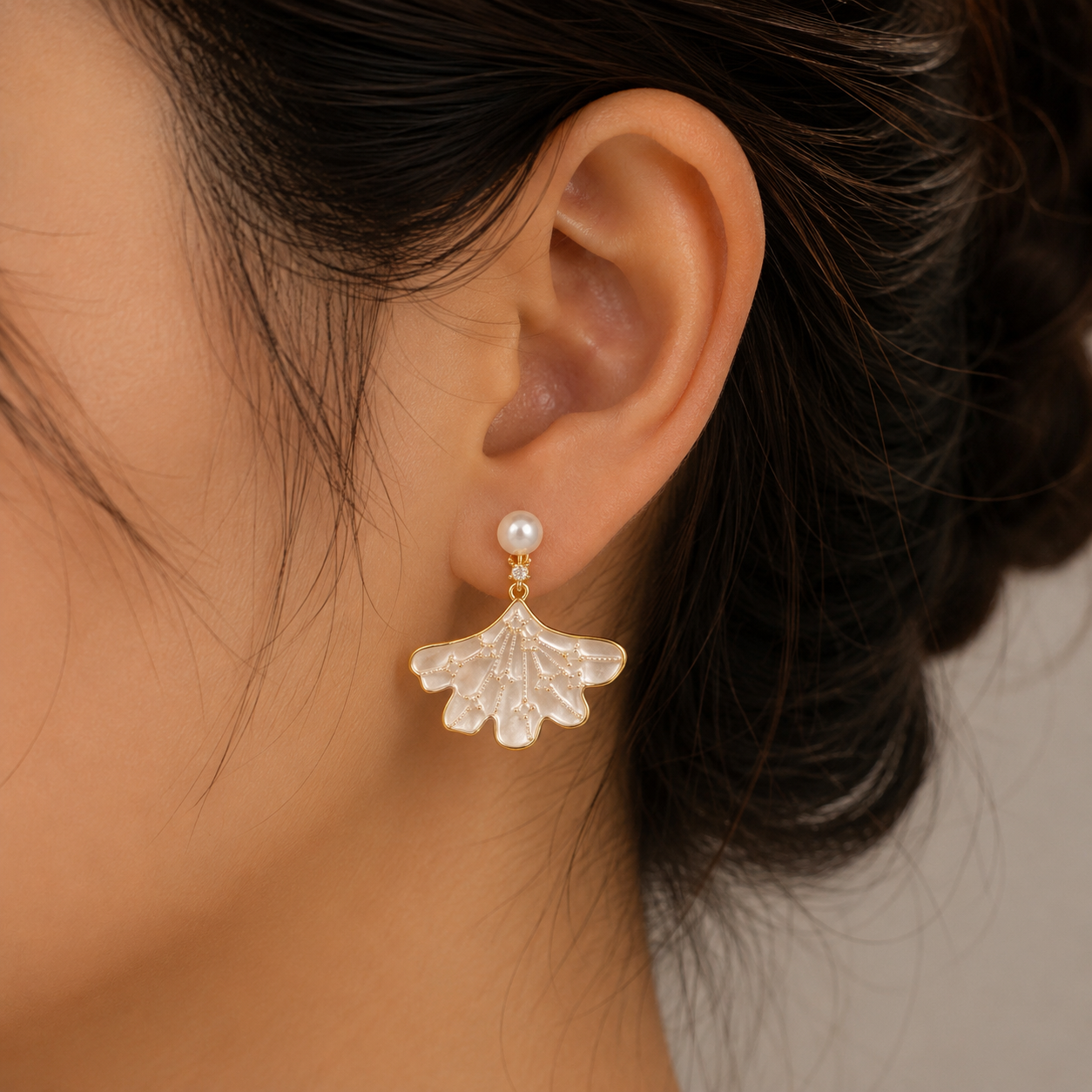 New Mother of Pearl Earrings - Image 1