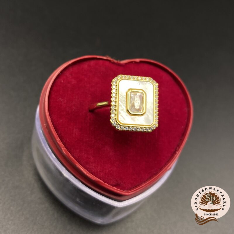 Oyster Stone Rings