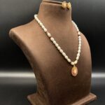 Multicolour Pendant Pearl Necklace - Image 2