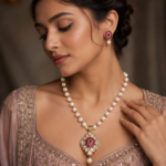 Simple Pendant Pearl Necklace