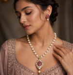 Simple Pendant Pearl Necklace