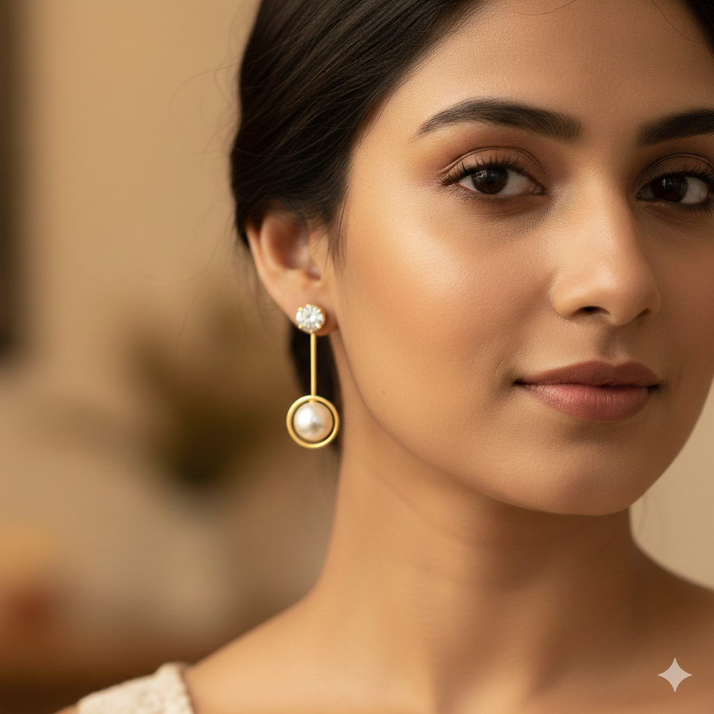 Unleash Pearl Hanging Earrings 11 - Image 1