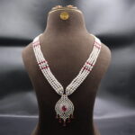 CZ Ruby Rani Haar Set - Image 2