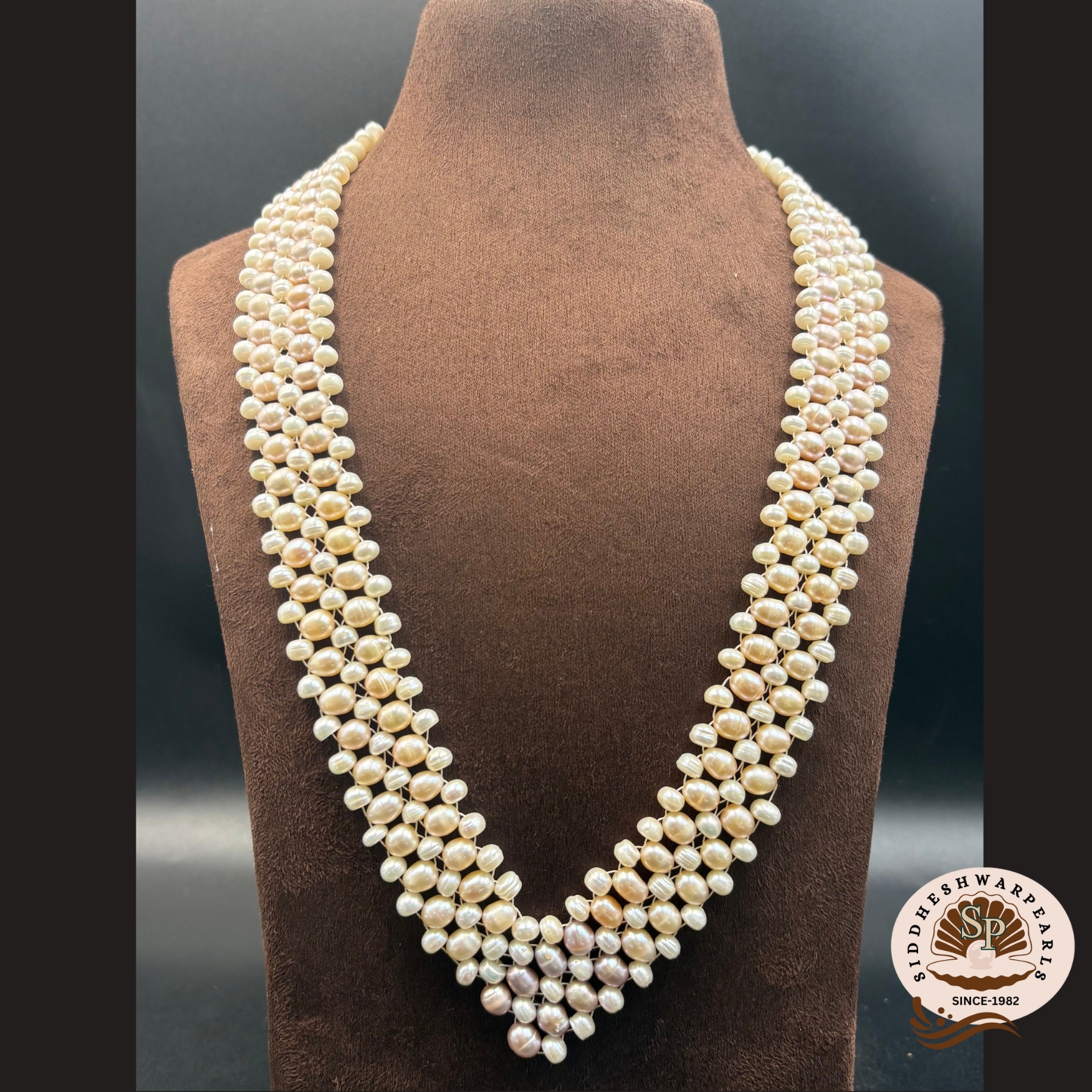 JPN2 Pearl Jali Necklace 2 - Image 1
