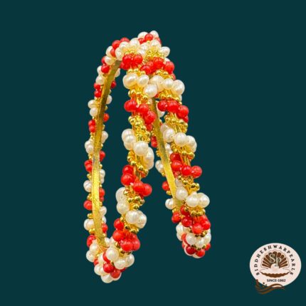 Pearl and Coral Bangles