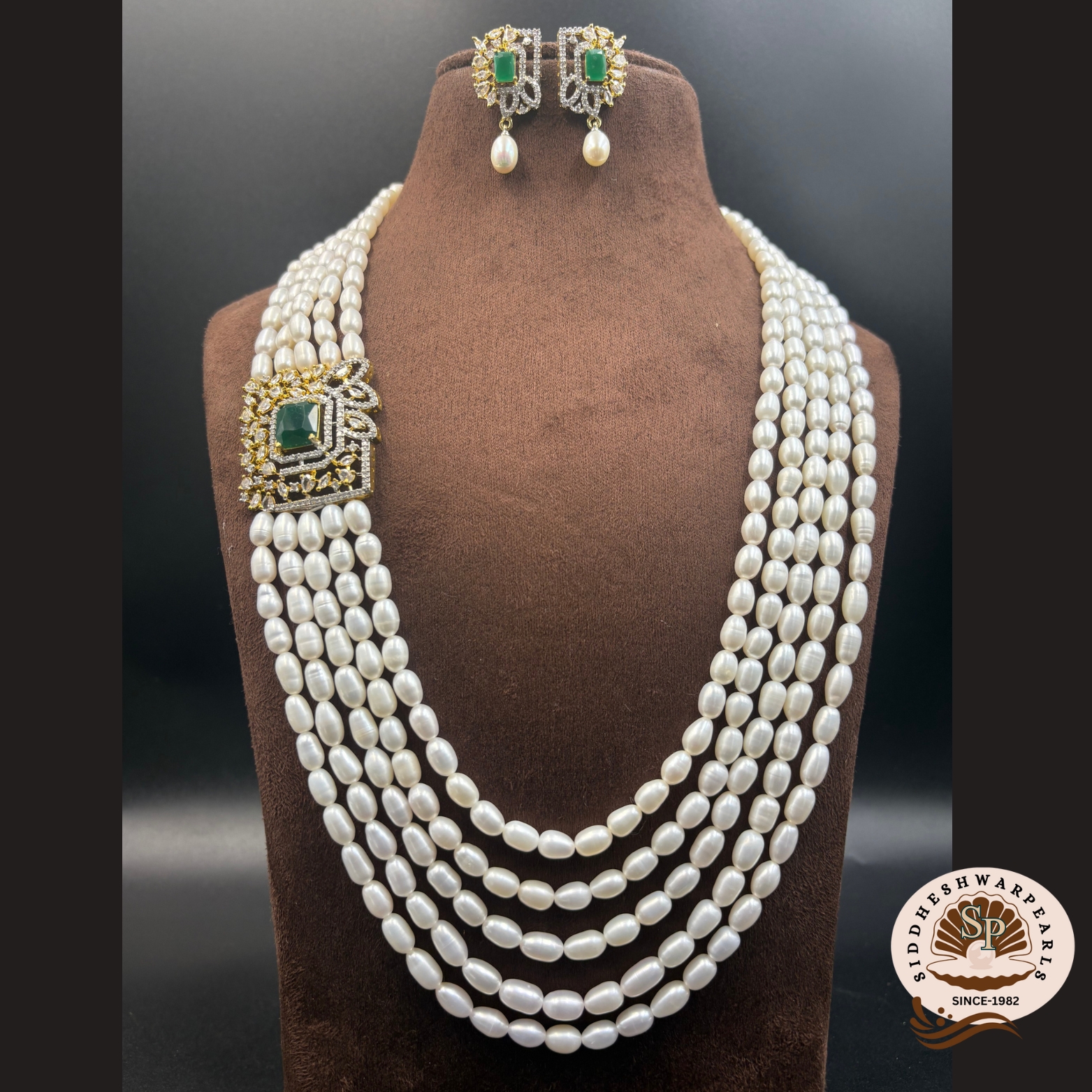 bri6 logo Bridal Pearl Jewellery Set 6 - Image 1