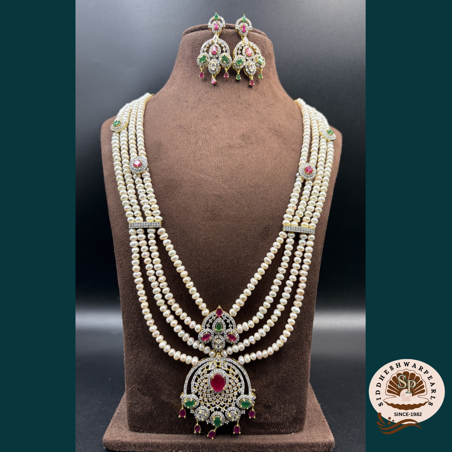 bridal7 Bridal Pearl Jewellery Set