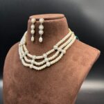 Dazzling Pearl Choker Set 7 - Image 4