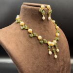 Graceful Pearl With Jade Necklace 4 - Image 2