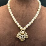 Simple Elegant Pearl Necklace 3 - Image 2