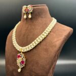 Simple Elegant Pearl Necklace 6 - Image 3