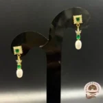 Poised Pearl Hanging Earrings - Image 2