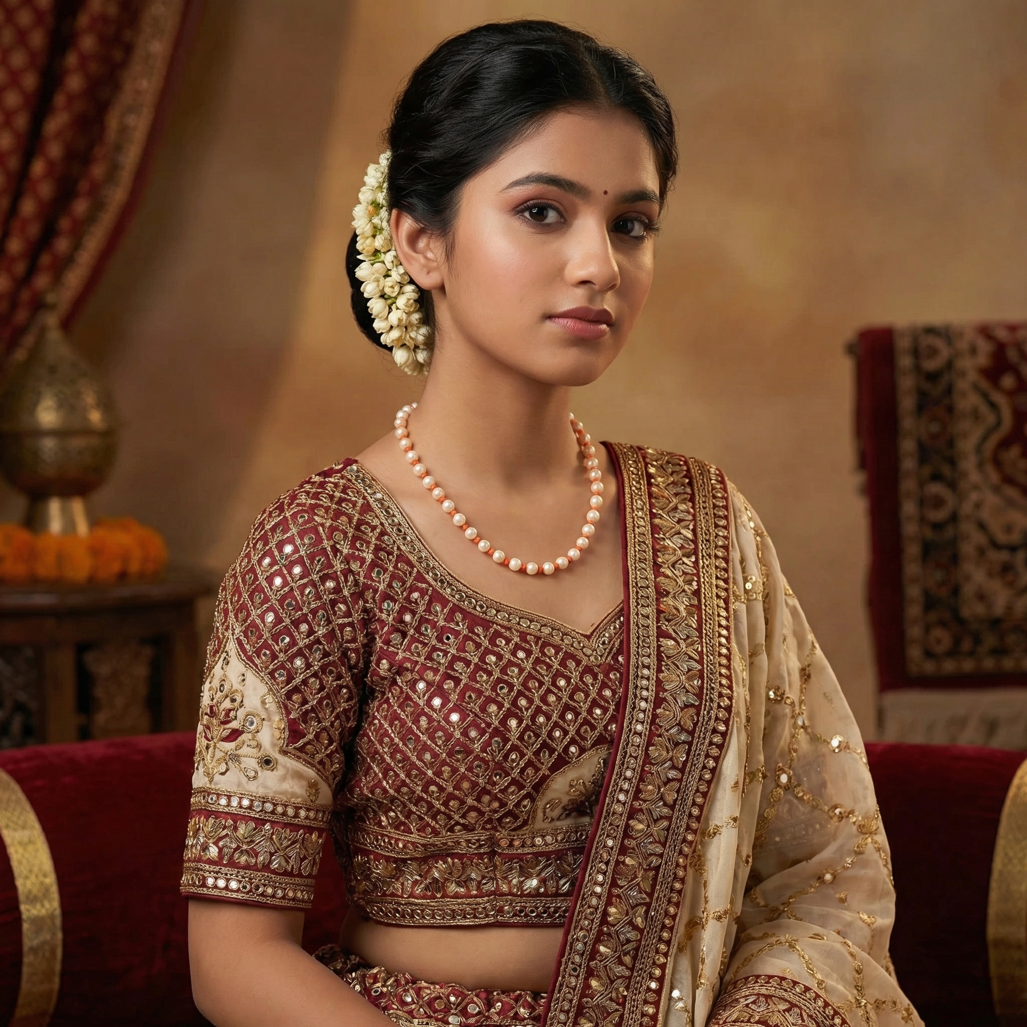 Classy Moti Mala Set 10 - Image 1