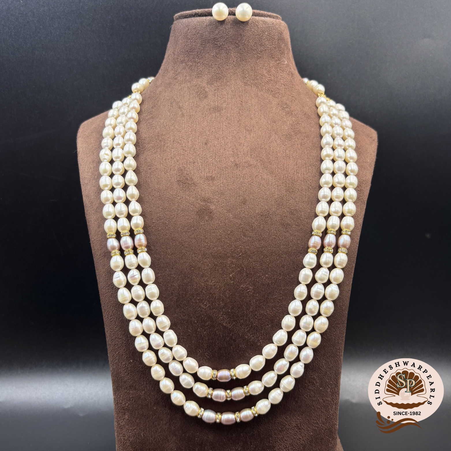 hpjs9 Hyderabadi Pearl Jewellery Set