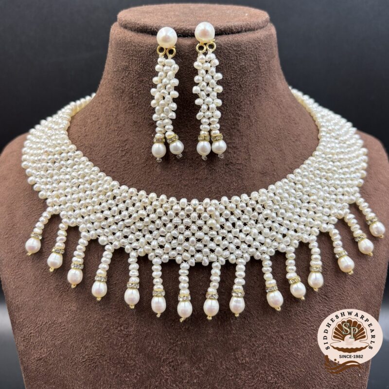 Pearl Jali Necklace