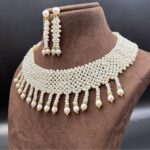 Elegant Pearl Jali Necklace 3 - Image 3