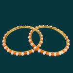 Vibrant Pearl and Coral Bangles 5 - Image 2