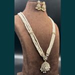 Radiant Pearl Jewelry Set for Wedding 7 - Image 2