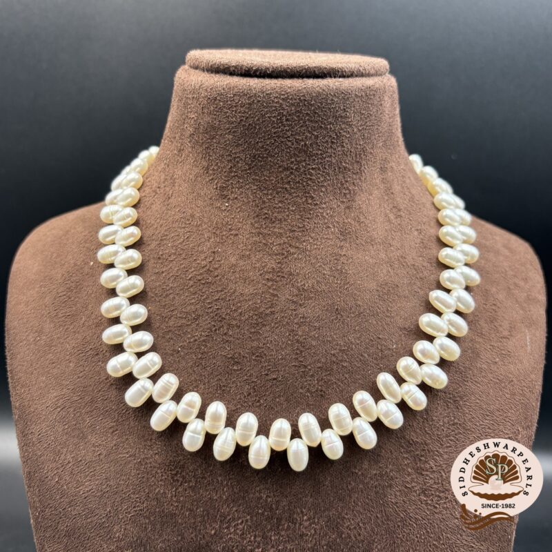 Zig Zag Pearl Necklace