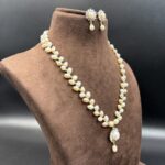 Graceful Zig Zag Pearl Necklace 3 - Image 3