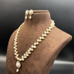 Graceful Zig Zag Pearl Necklace 3 - Image 4