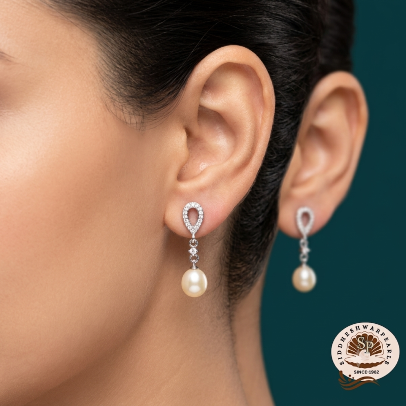 Pearl Hanging Earrings