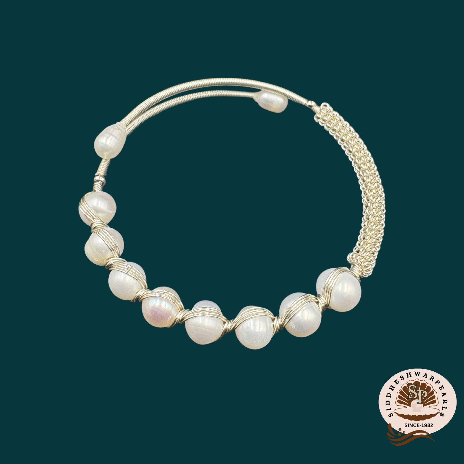 mpb4 White Pearl Bracelet