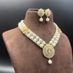 Whimsical Plain Pearl Choker Necklace 9 - Image 2
