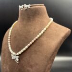 Simple Pearl Pendant Necklace 13 - Image 3
