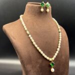Simple  Pendant Pearl Necklace - Image 2