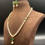 Simple  Pendant Pearl Necklace - Image 3