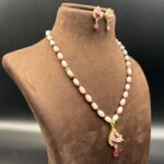 Simple Pearl Pendant Necklace 15 - Image 2