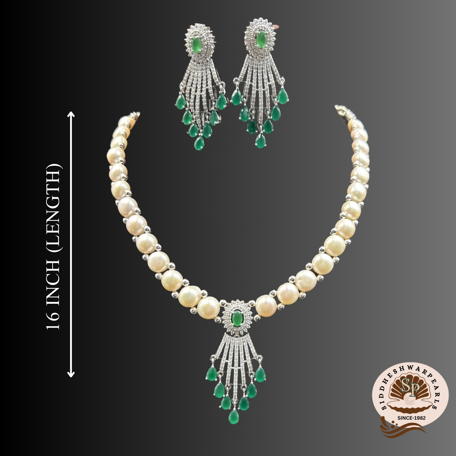 hpjs12 Hyderabadi Pearl Jewellery Set 12