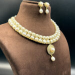 Authentic Hyderabadi Pearl Jewellery Set 13 - Image 2