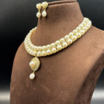 Authentic Hyderabadi Pearl Jewellery Set 13 - Image 3