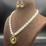 Lustrous Hyderabadi Pearl Jewellery Set 14 - Image 3