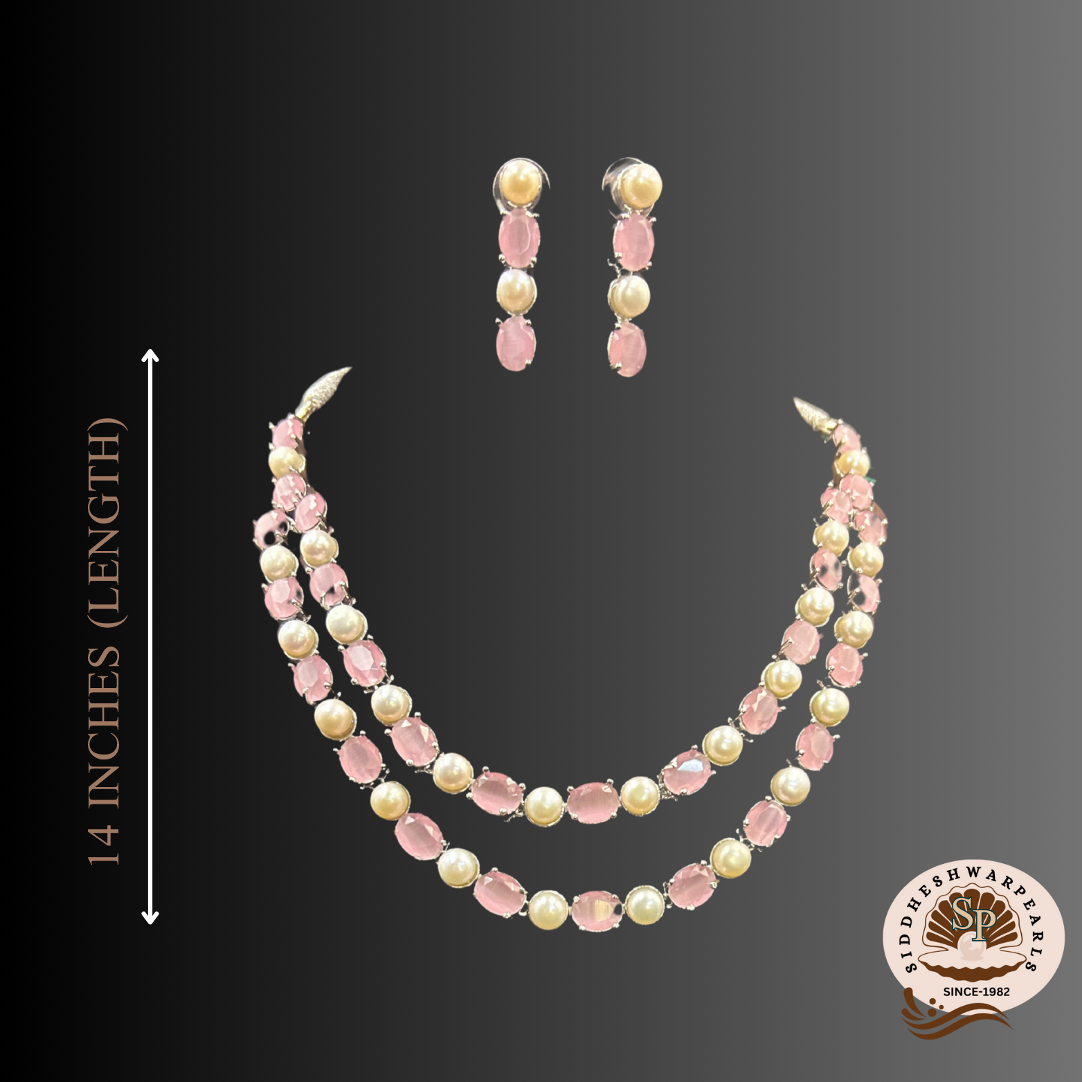 hpjs15 14 Hyderabadi Pearl Jewellery Set