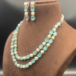 Glistening Hyderabadi Pearl Jewellery Set 16 - Image 3