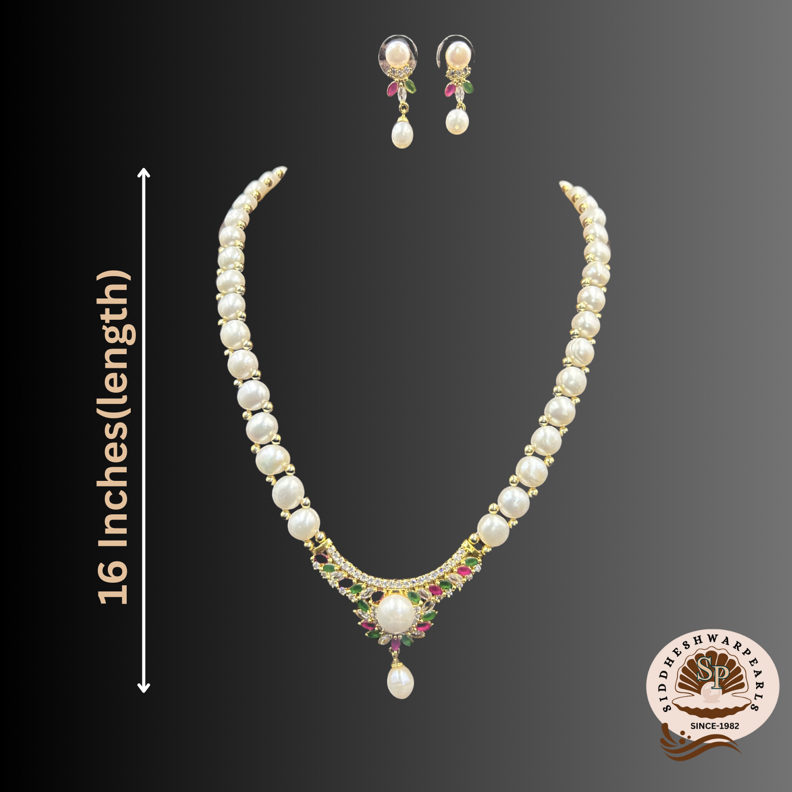 hpn16 Hyderabadi Pearl Necklace